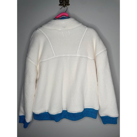 Free People FP Movement Over the Rainbow Fleece Pullover Sweatshirt Sz XL Teddy - Picture 9 of 10